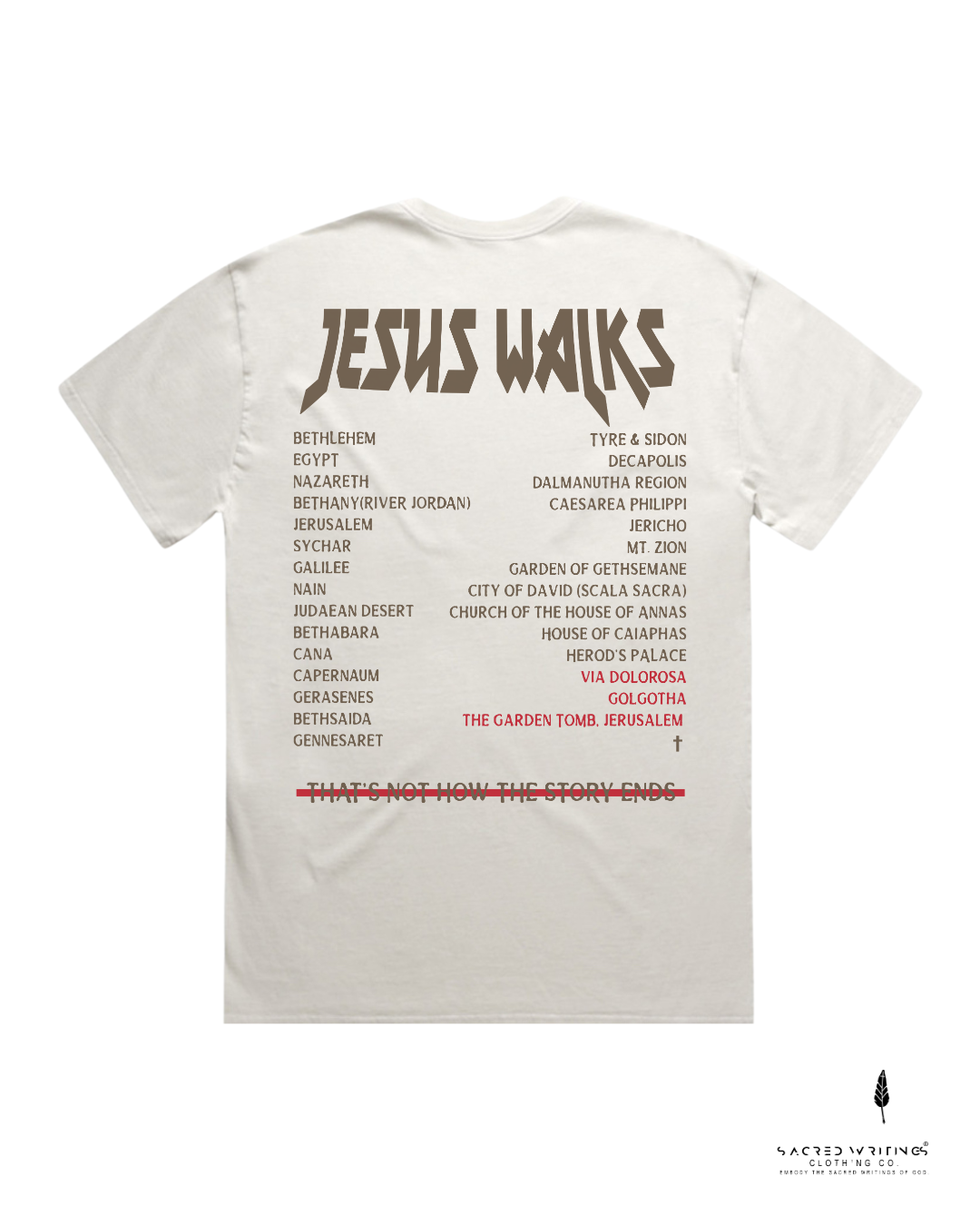 Jesus Walks Cream | Womens T-Shirt