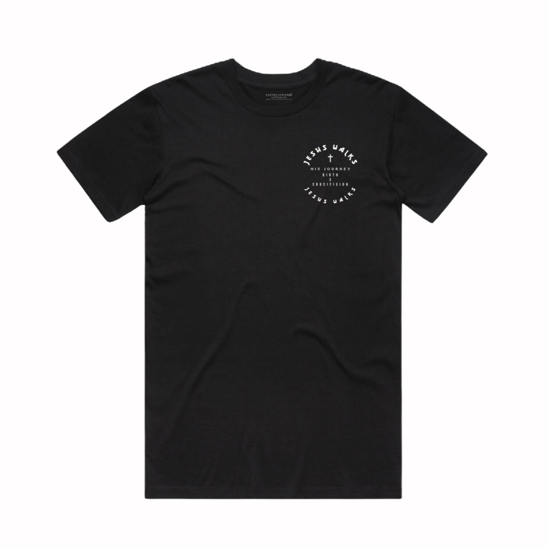 JESUS WALKS BLACK TEE
