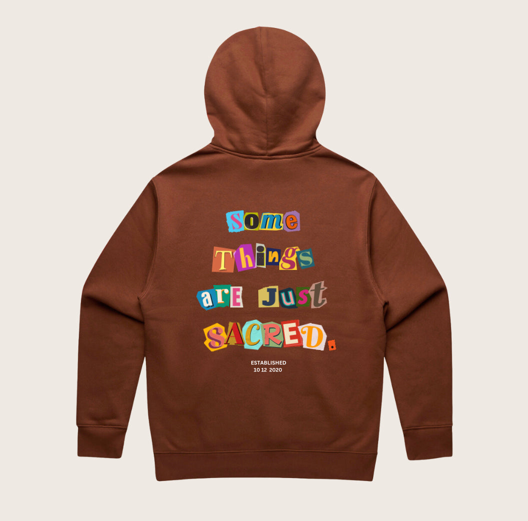 Year Three | Some Things Embroidered Unisex Hoodie - Clay