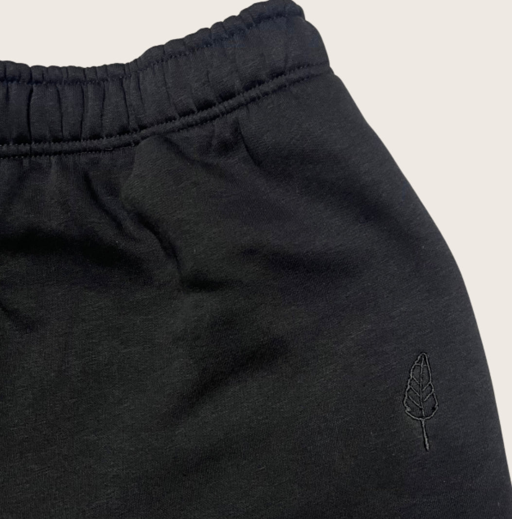 Womens Embroidered Logo Sweats - Black