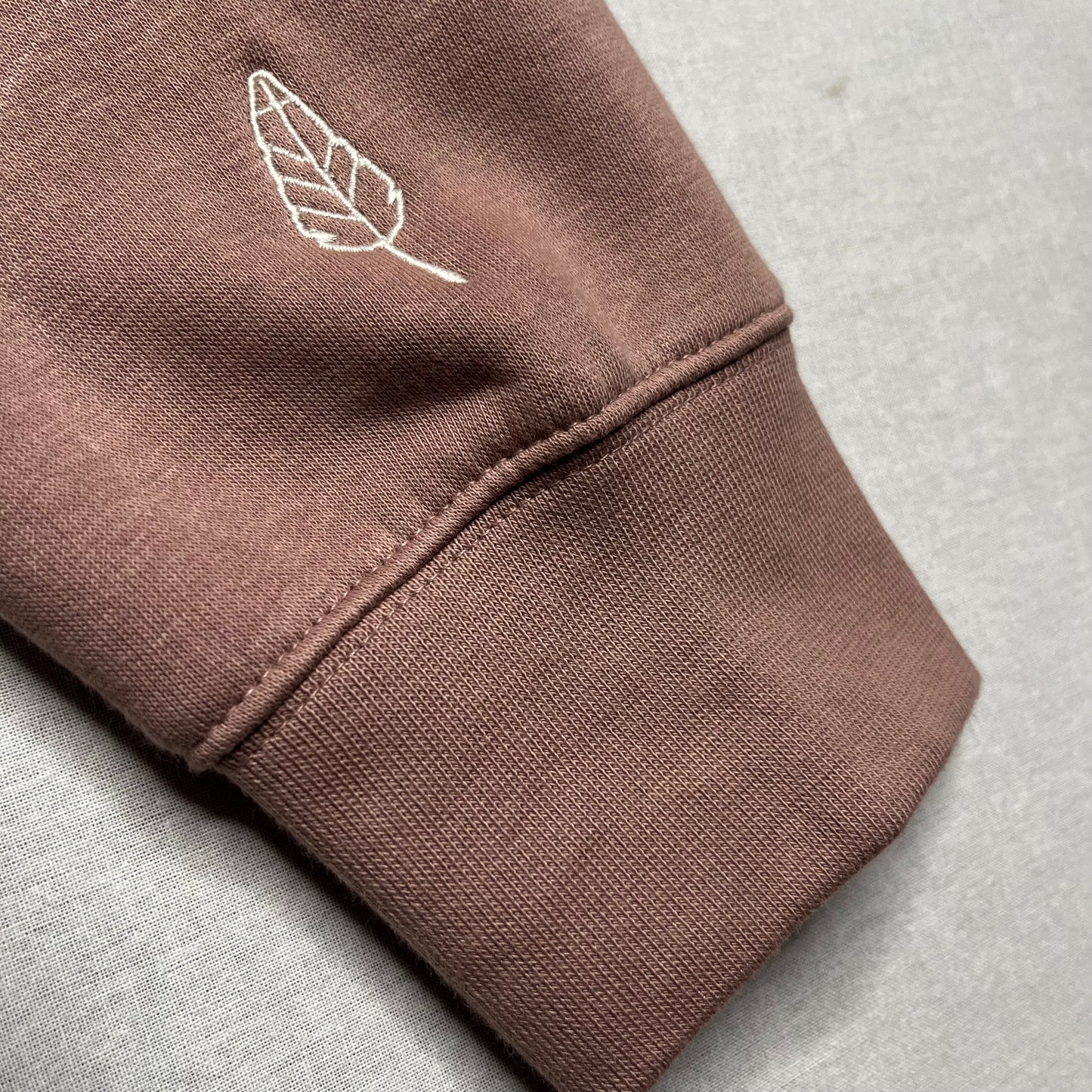 Womens Just Sacred Embroidered Crew - Hazy Pink