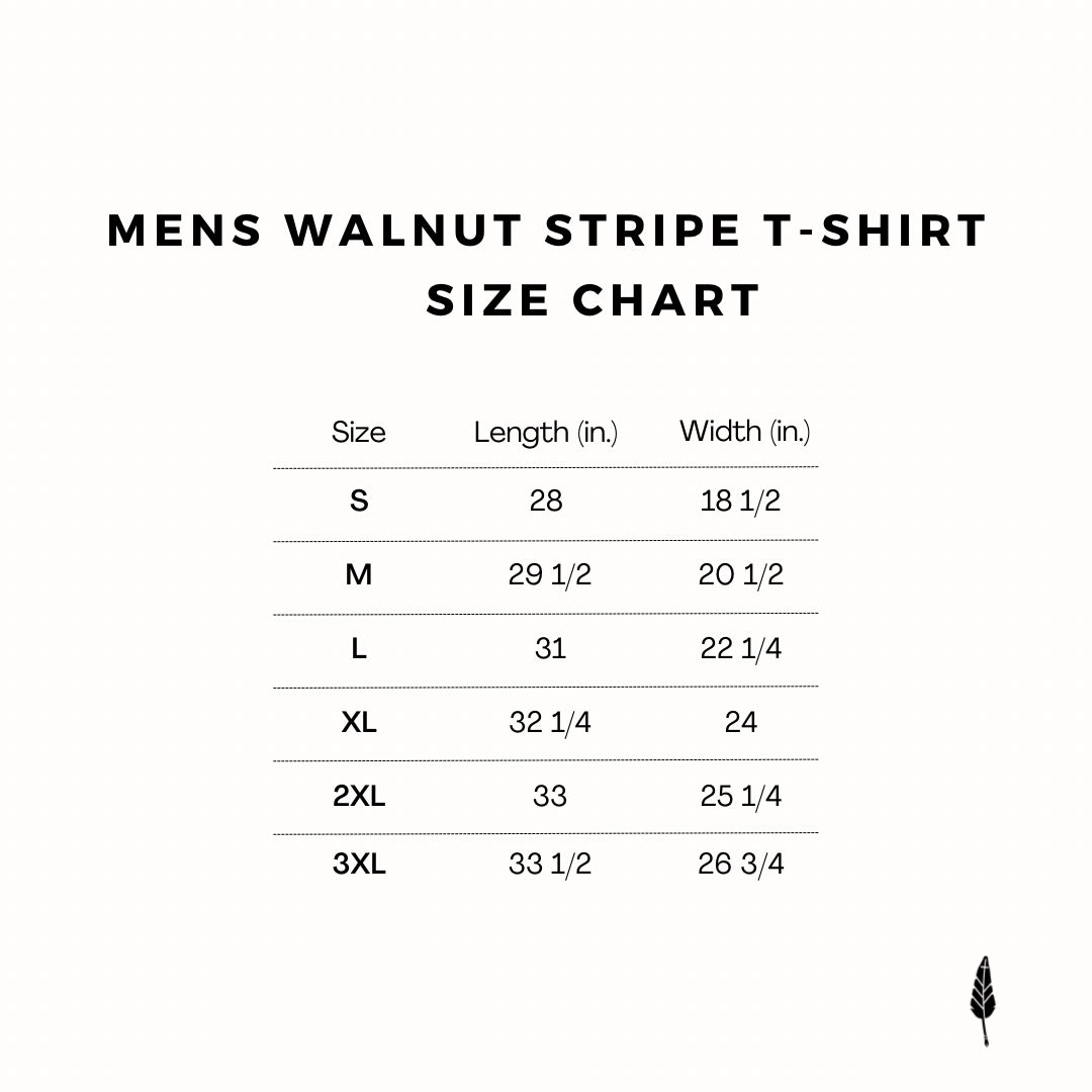 Mens Walnut Stripe T-Shirt