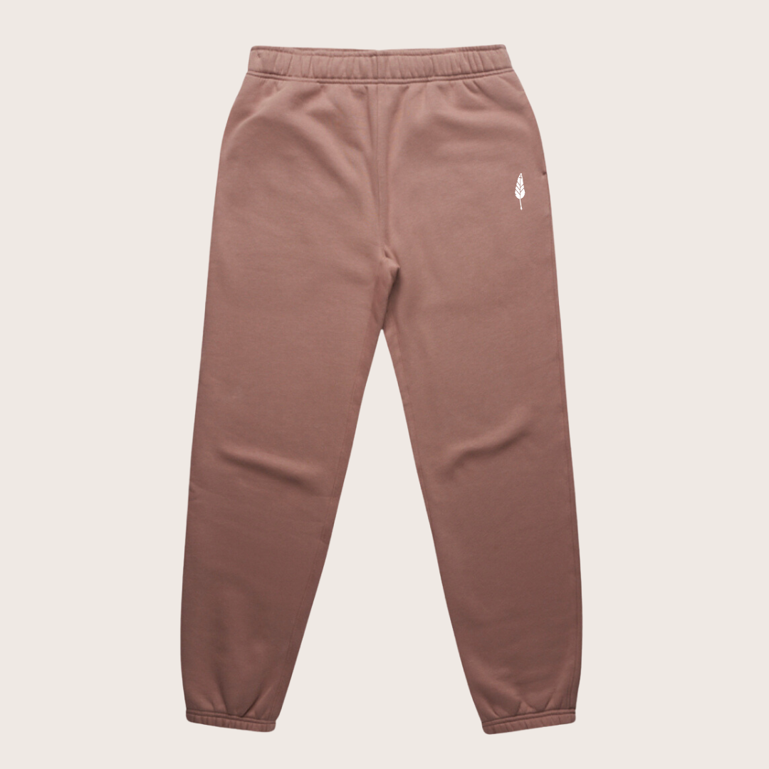 Womens Embroidered Logo Sweats - Hazy Pink
