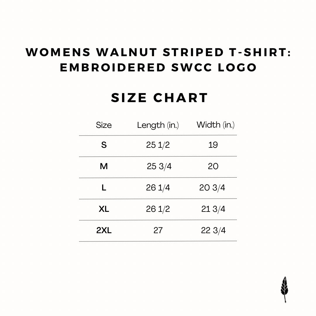 Womens Walnut Striped T-shirt