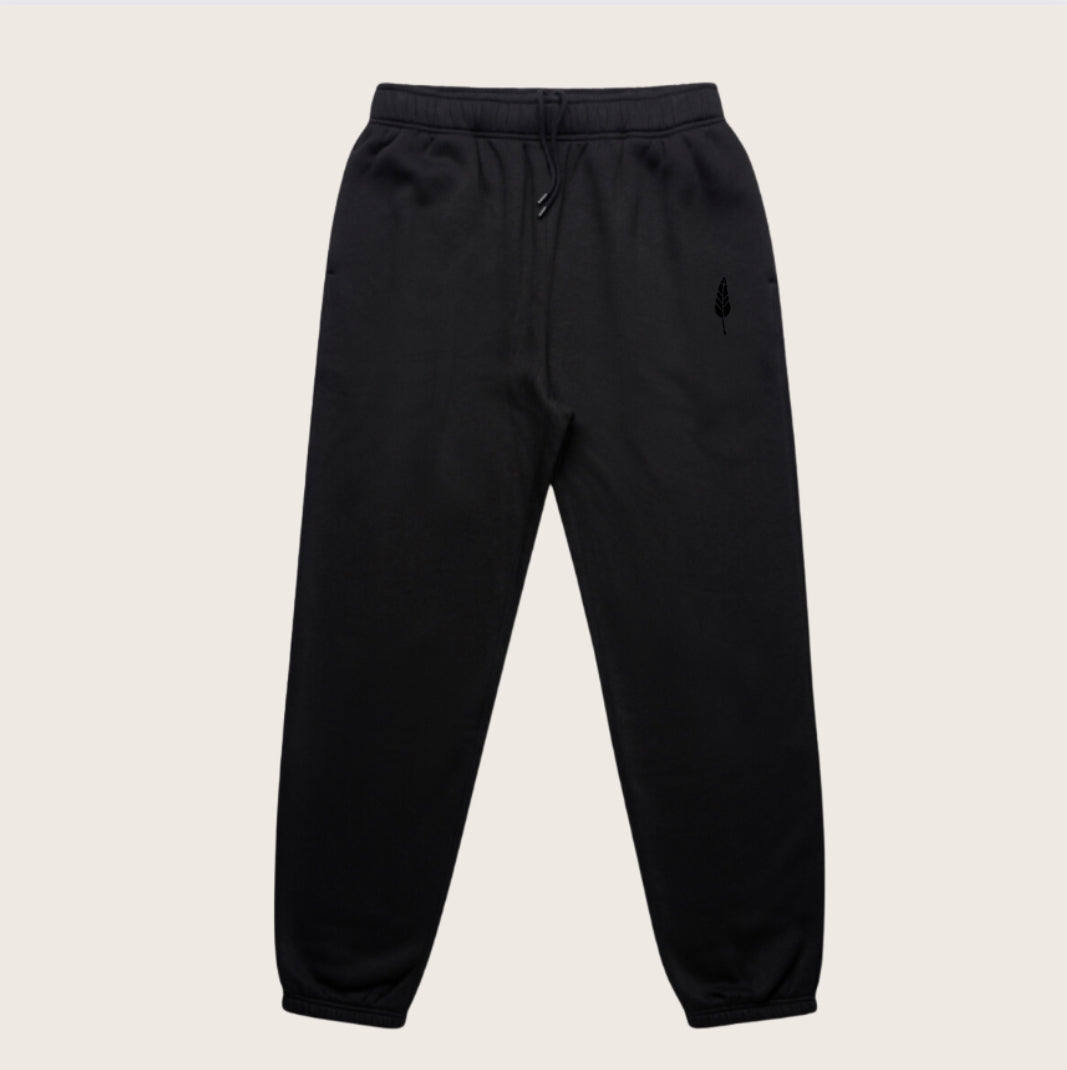 Womens Embroidered Logo Sweats - Black