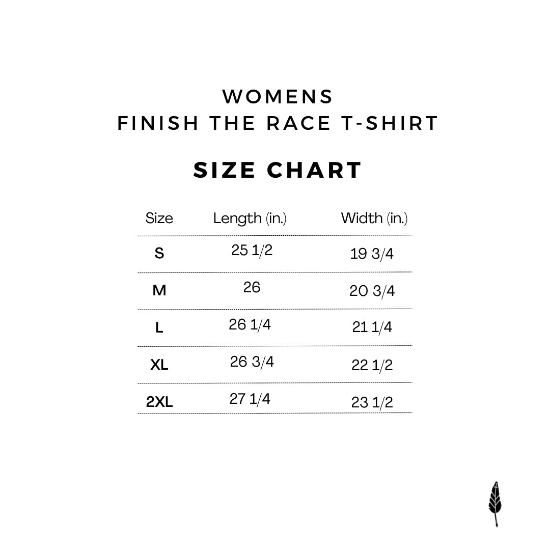 Womens - Finish The Race T-Shirt