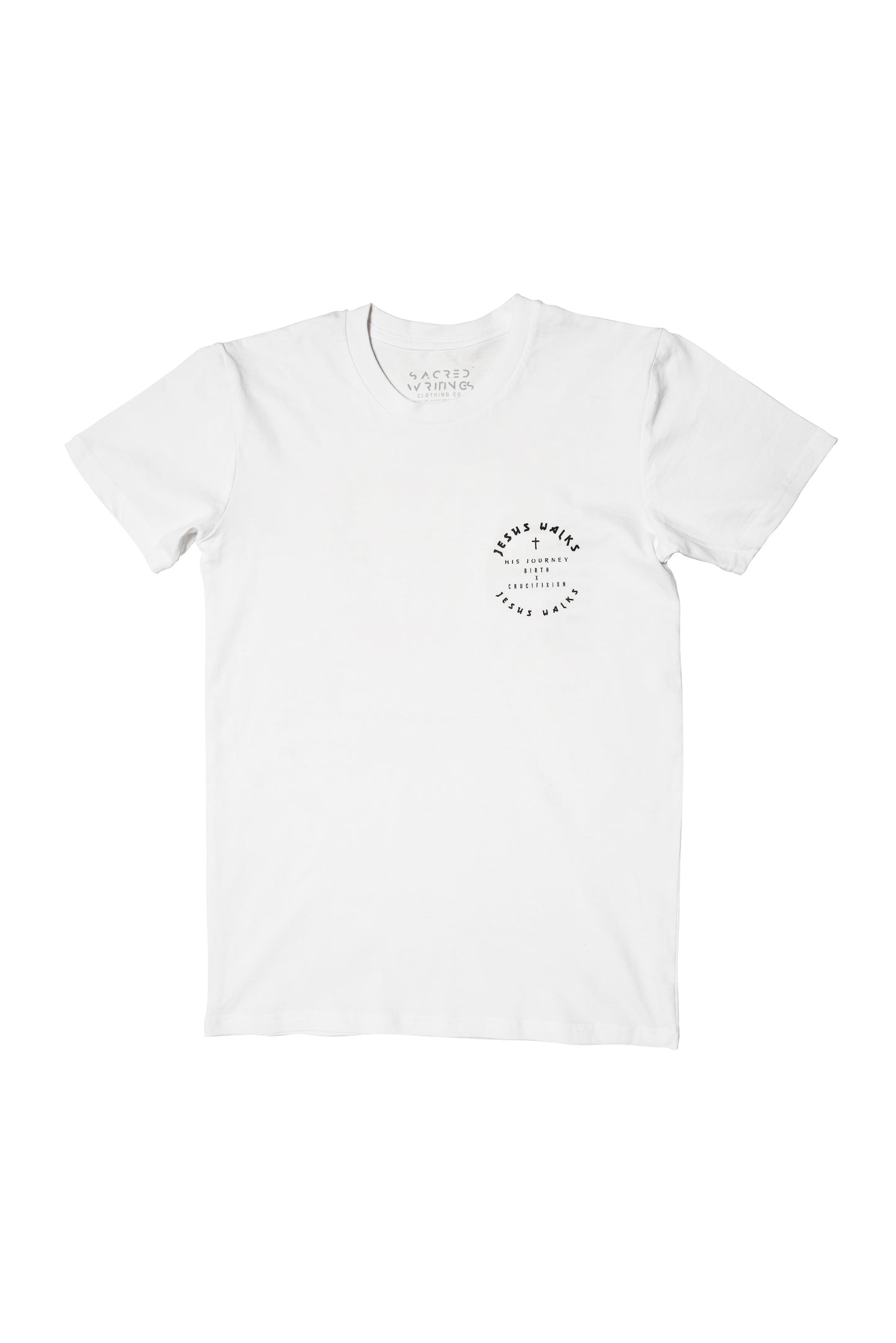 JESUS WALKS WHITE TEE