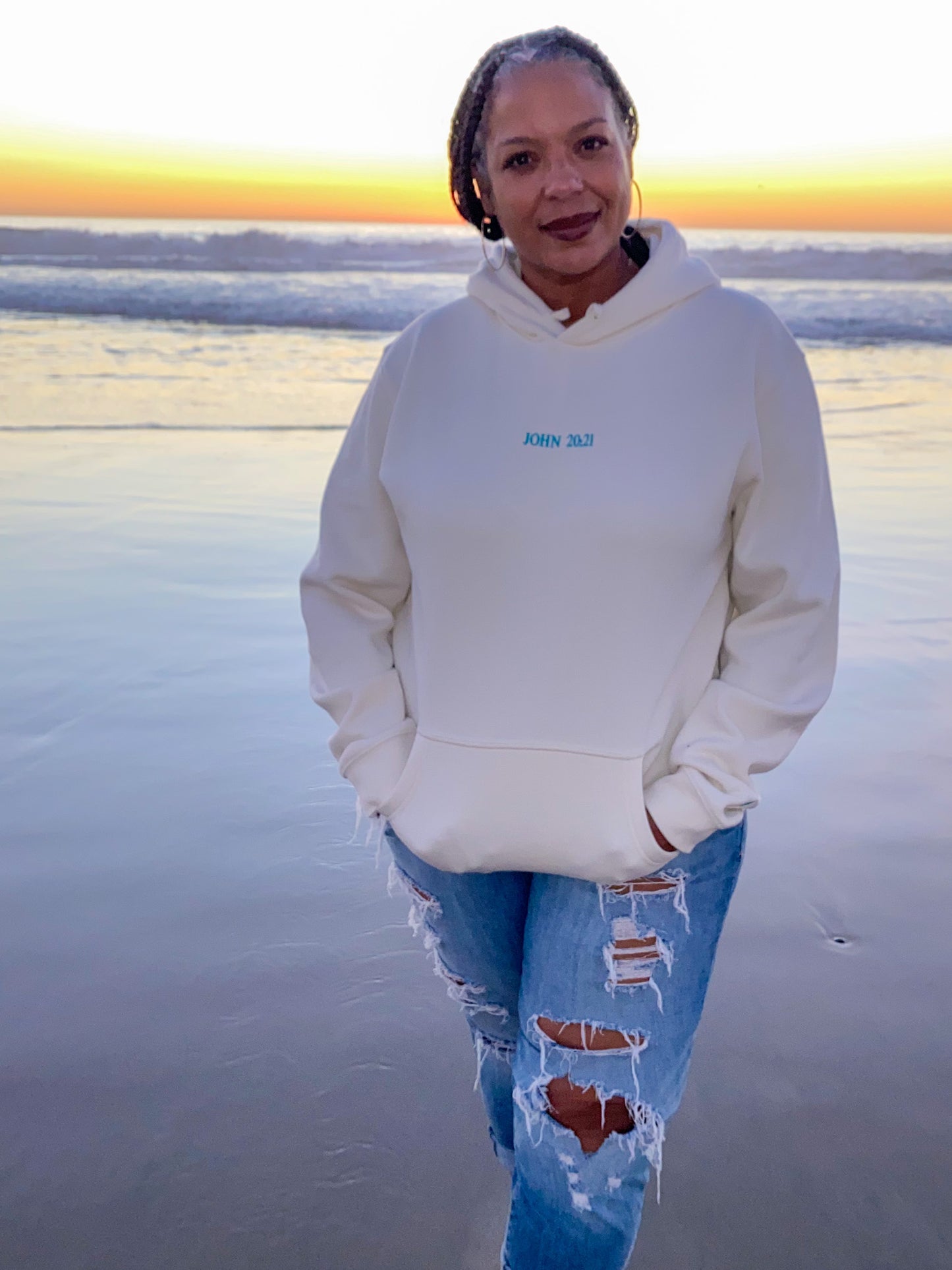 JOHN 20:21 HOODIE (TEAL)