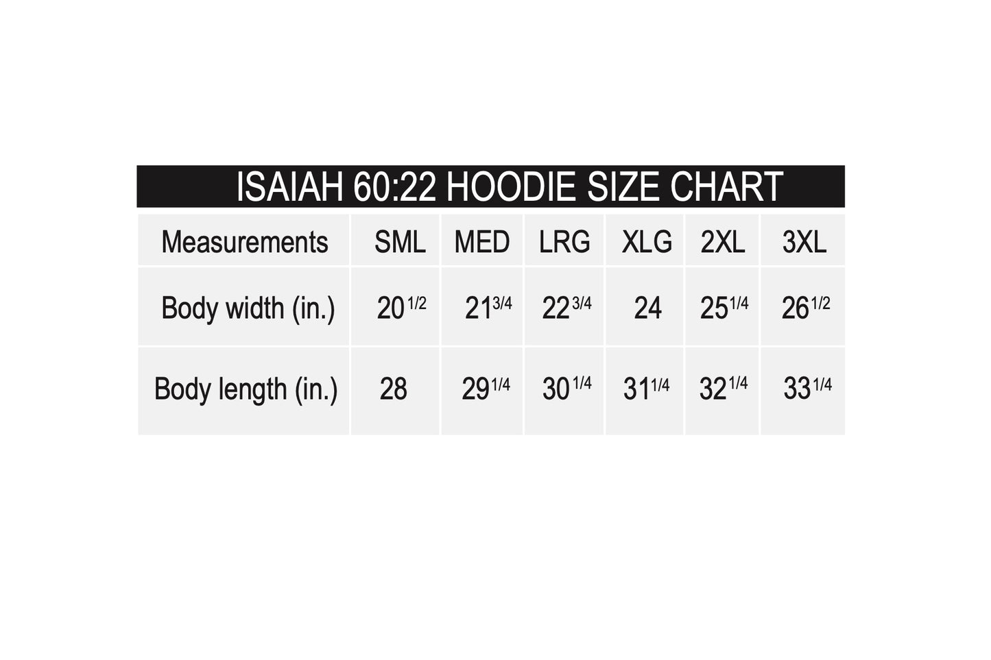 ISAIAH 60:22 HOODIE