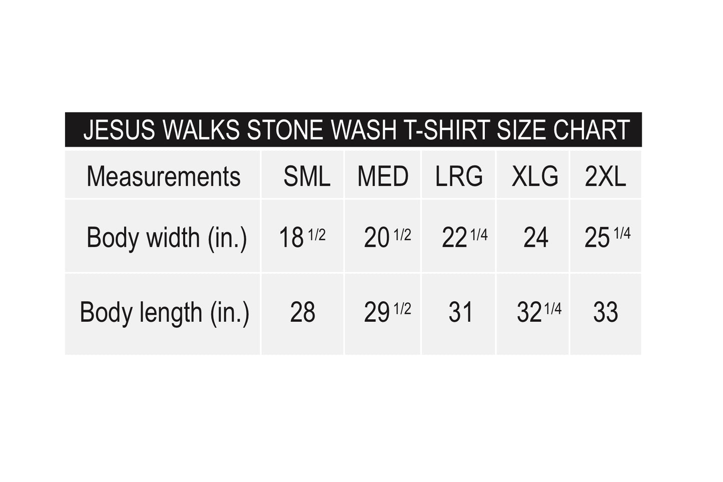 JESUS WALKS STONE WASH TEE