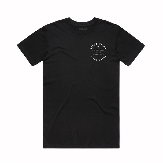 JESUS WALKS BLACK TEE