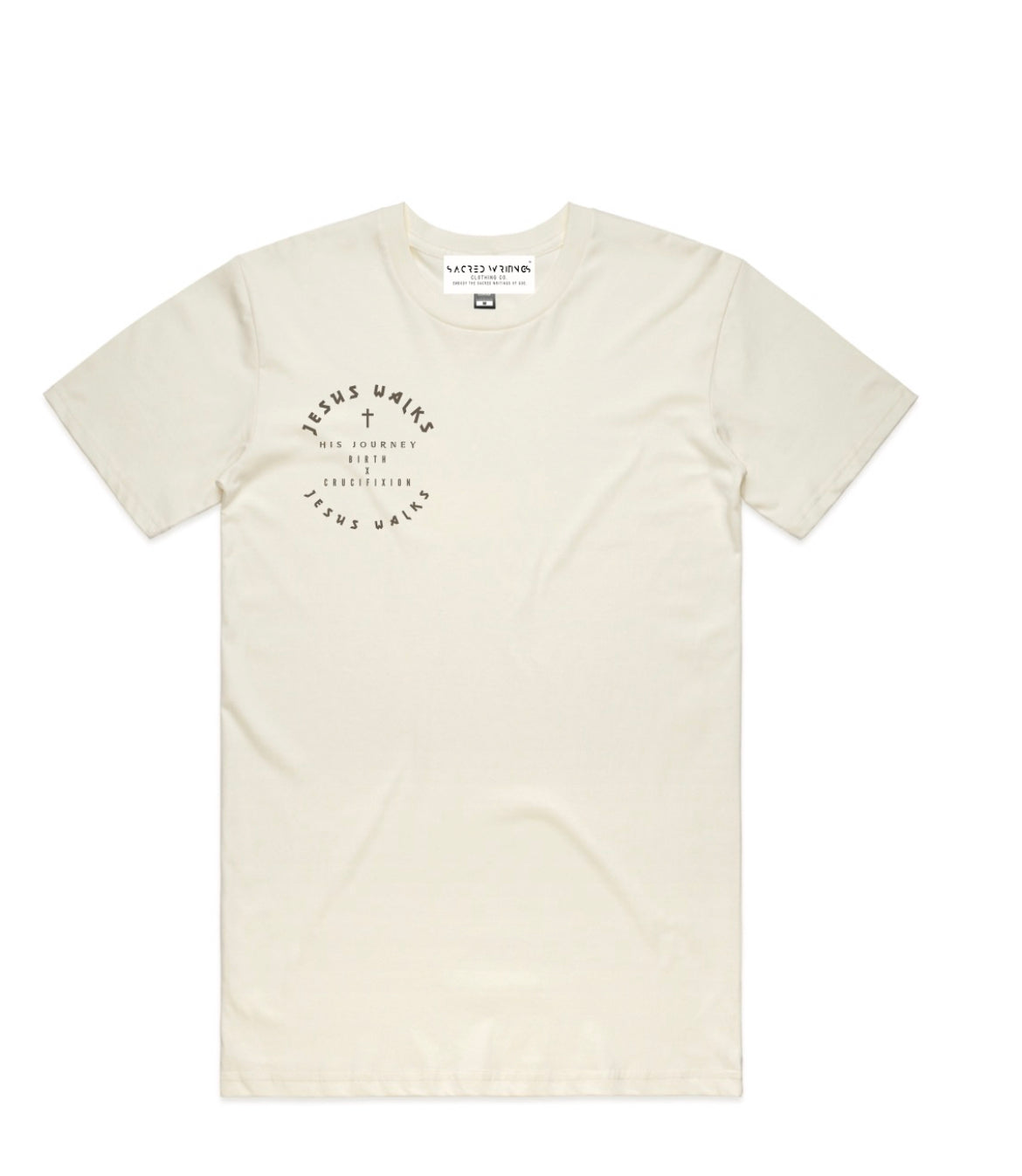 JESUS WALKS T-SHIRT (CREAM)