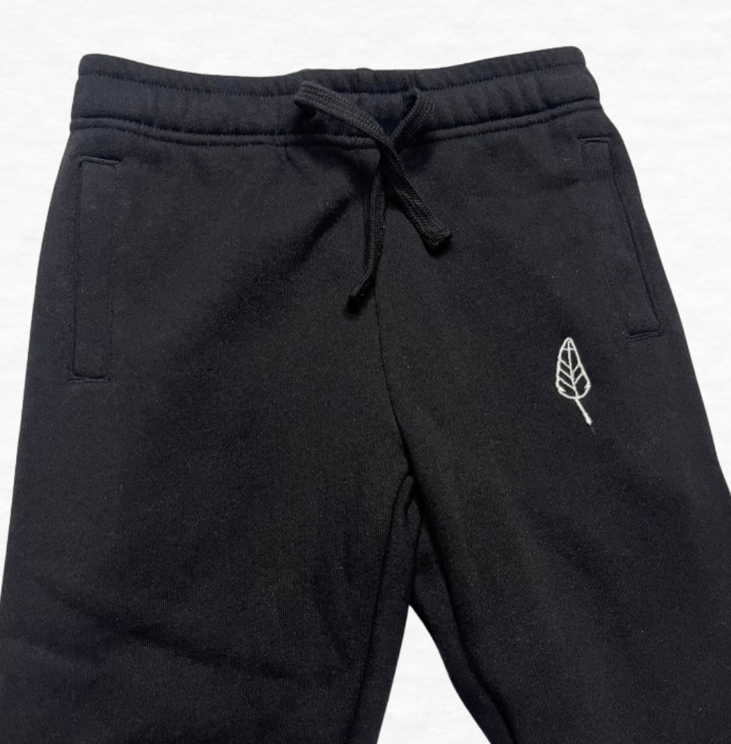 Kids Embroidered Logo Sweats - Black