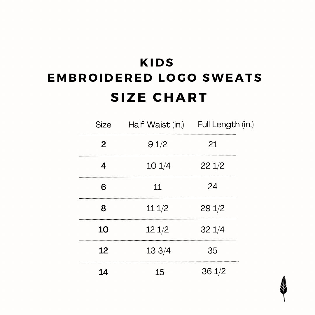 Kids Embroidered Logo Sweats - Black