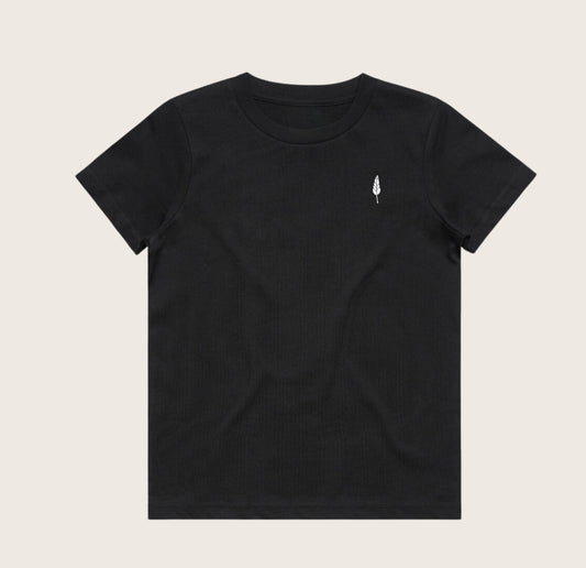 KIDS Embroidered Logo T-shirt - Black