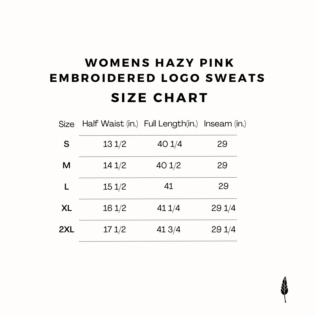 Womens Embroidered Logo Sweats - Hazy Pink