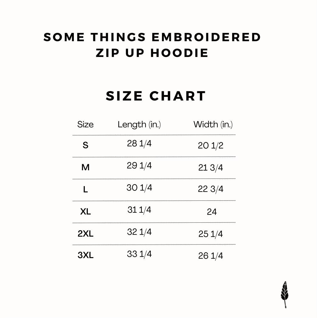 Some Things Embroidered Unisex - Zip Hoodie
