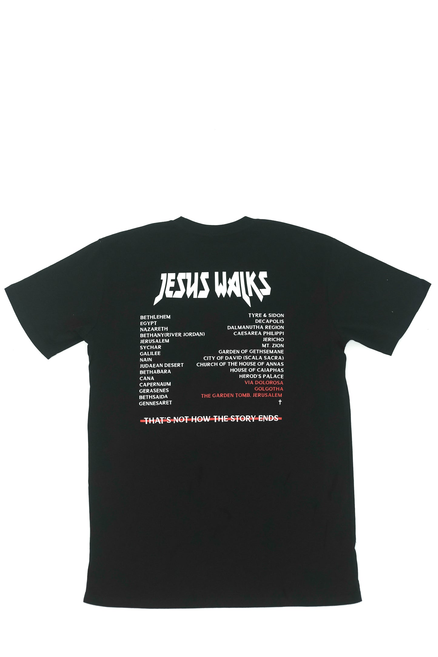 JESUS WALKS BLACK TEE