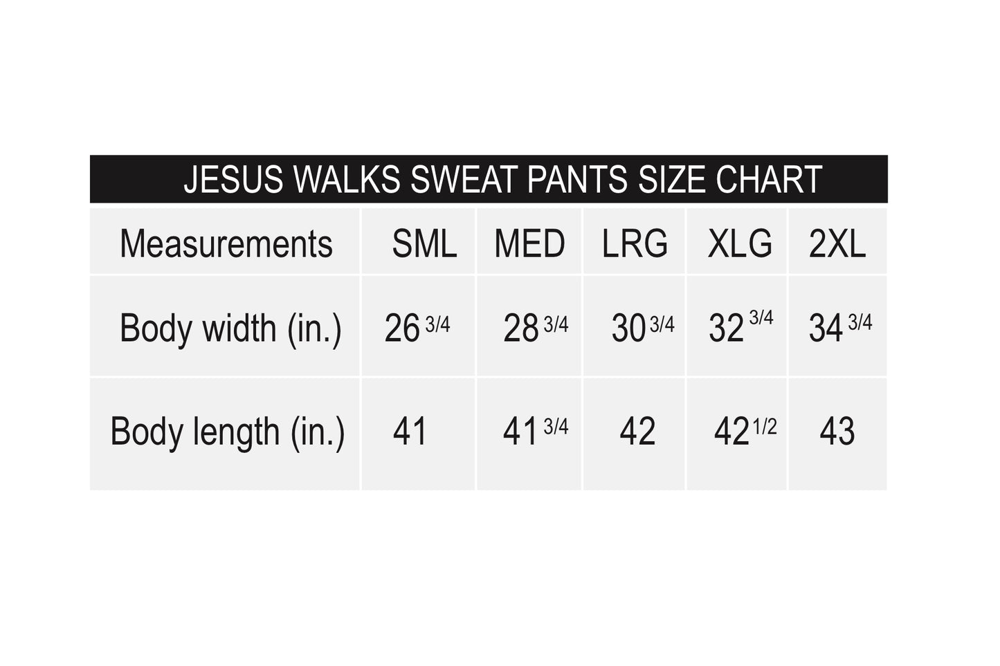 JESUS WALKS SWEATPANTS