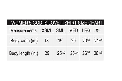 Womens God is Love T-shirt